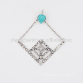 Boucles d&#39;oreille en diamant turquoise diamant pour la femme de haute qualité de dernière qualité pour femme SSEH012